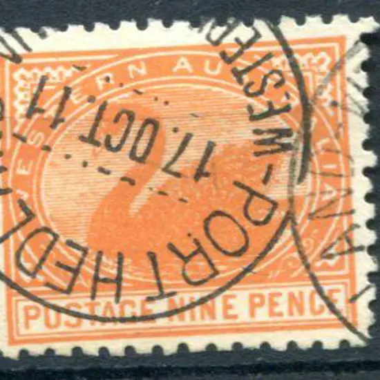 1905 9d red-orange, Cr/A wmk perf.11. Fine used ...