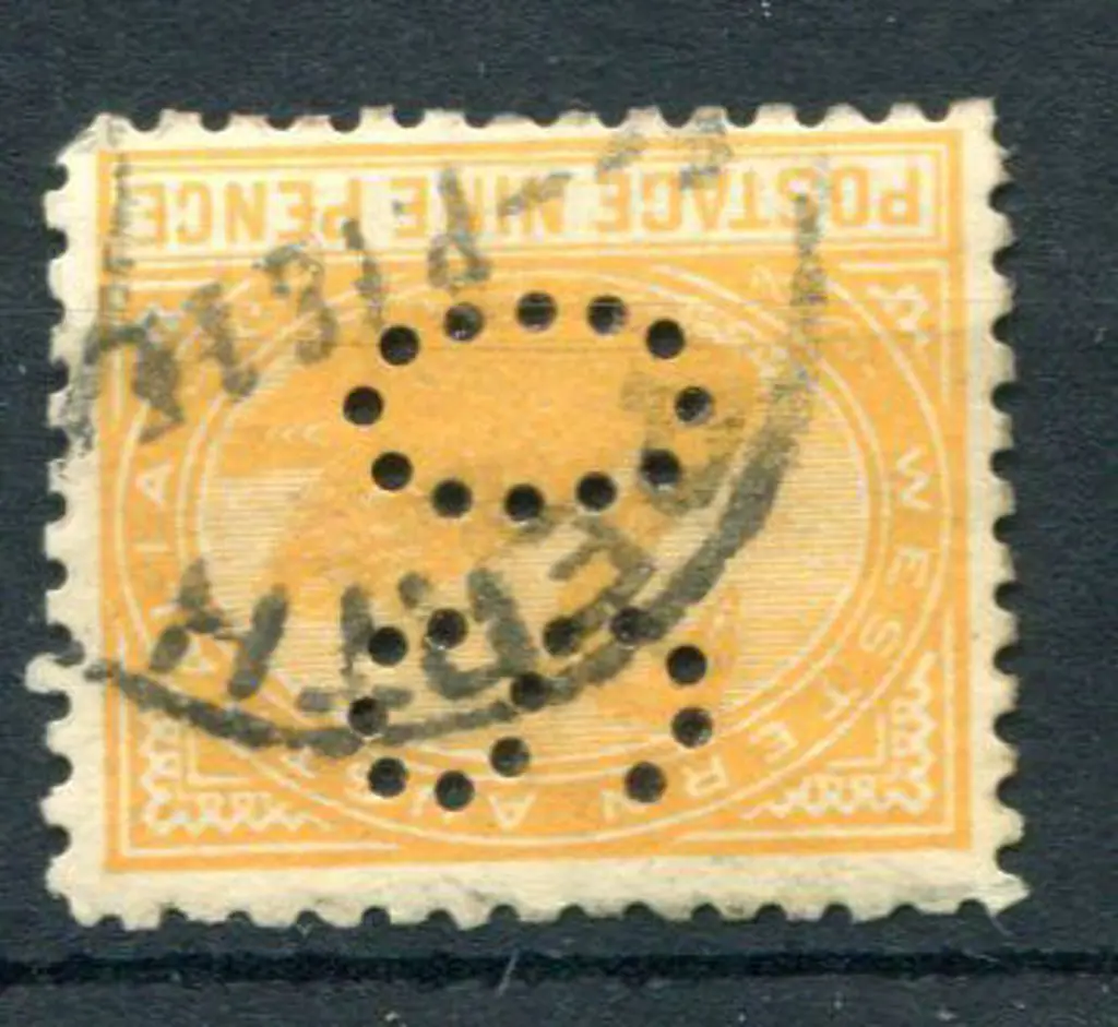 1906 9d orange-yellow, perf. 11, Crown/double ... Image 1++