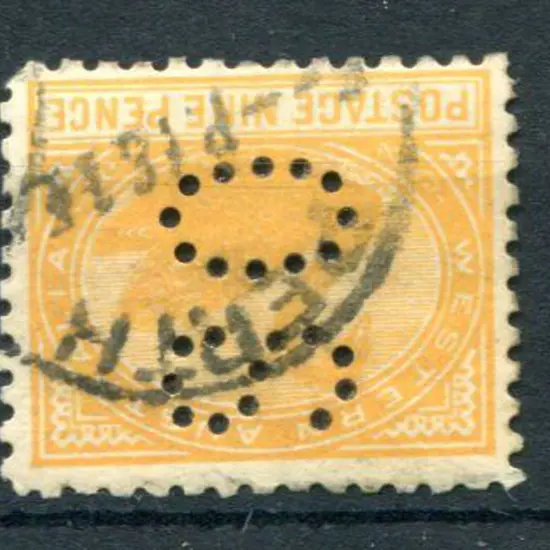 1906 9d orange-yellow, perf. 11, Crown/double ...