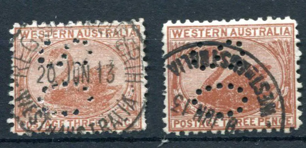 1912 3d dull orange-brown & 3d deep orange-brown ... Image 1++