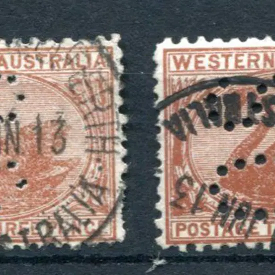 1912 3d dull orange-brown & 3d deep orange-brown ...