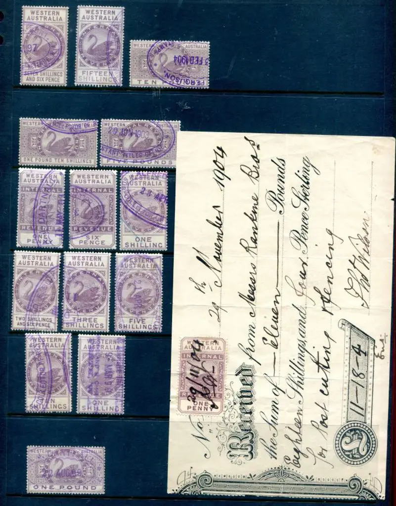 1881-1963 Internal Revenue selection with 2/6d, ... Image 1++