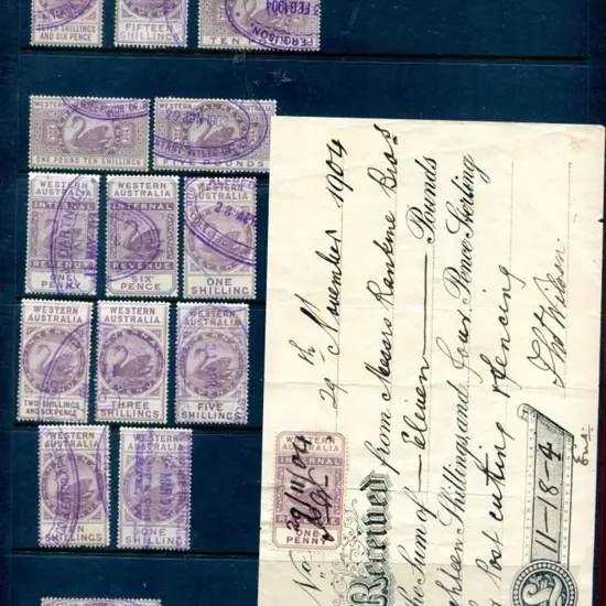 1881-1963 Internal Revenue selection with 2/6d, ...