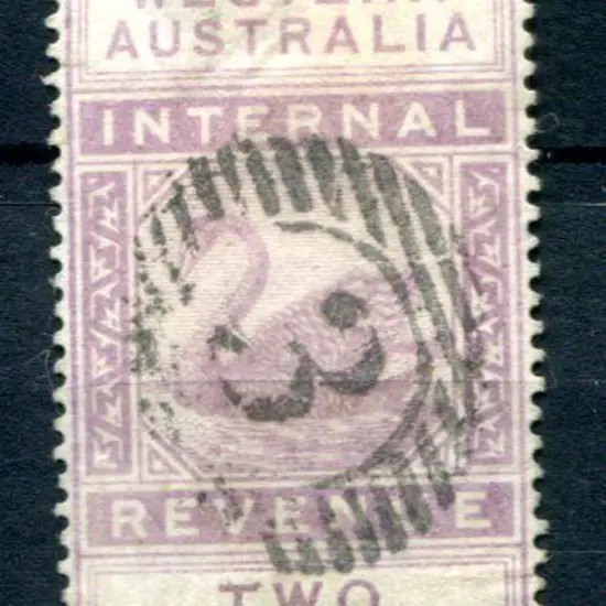 1893 2d dull purple IR postally used with scarce ...