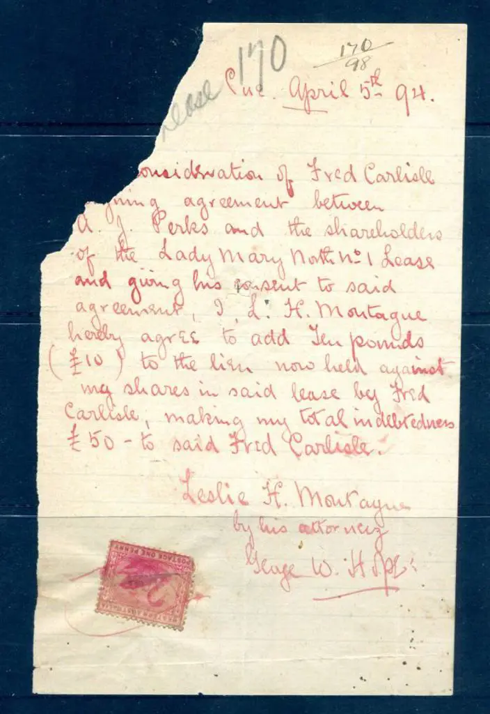 1894 (5th Apr) 1d carmine-red swan postage stamp ... Image 1++