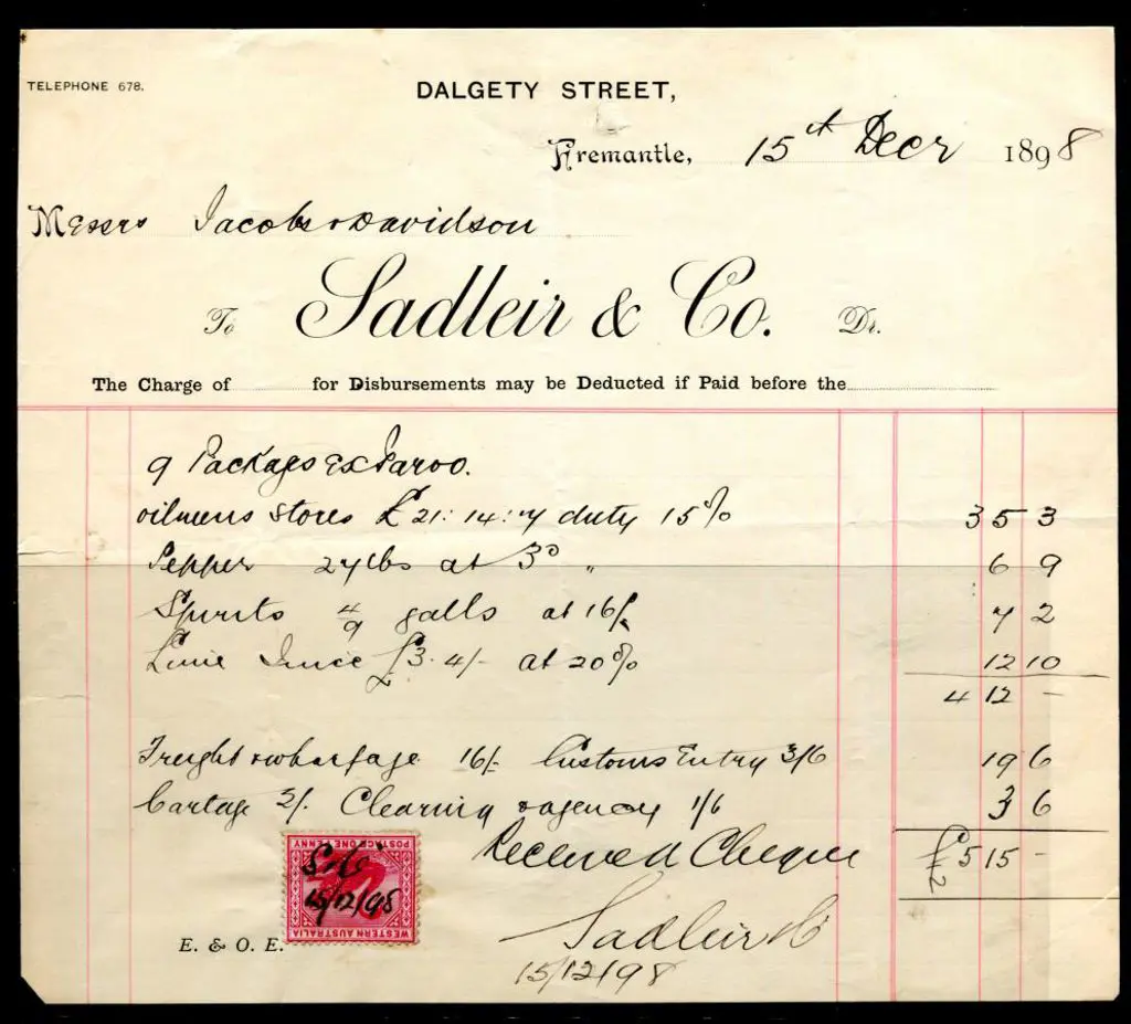 1898 (15th Dec) 1d carmine-red swan postage used ... Image 1++