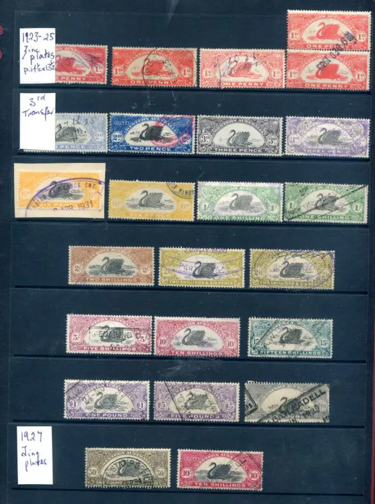 1922/30 1d red x 5, 2d x 2, 3d x 2, 6d x 2, 1/- x ... Image 1++
