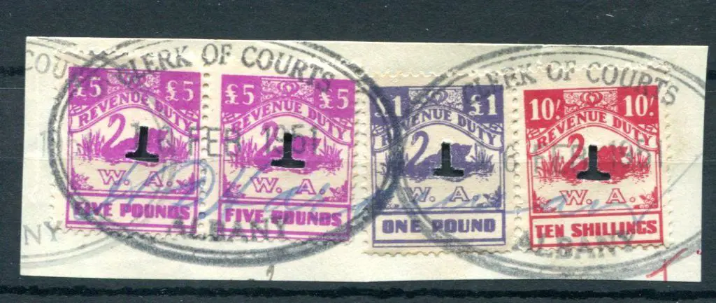 1951 (16th Feb) Clerk of Court Albany ovals tying ... Image 1++