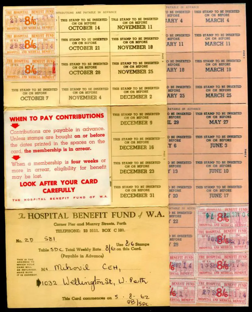 1962 (Aug) "The Hospital Benefit Fund of W.A." ... Image 1++