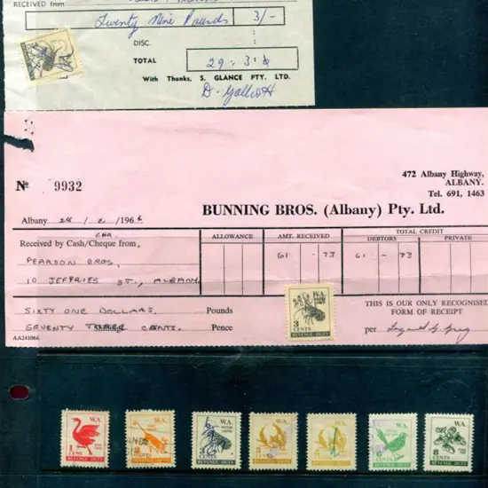 1966/74 1¢ to $10 Flora & Fauna Revenue Duty group ...