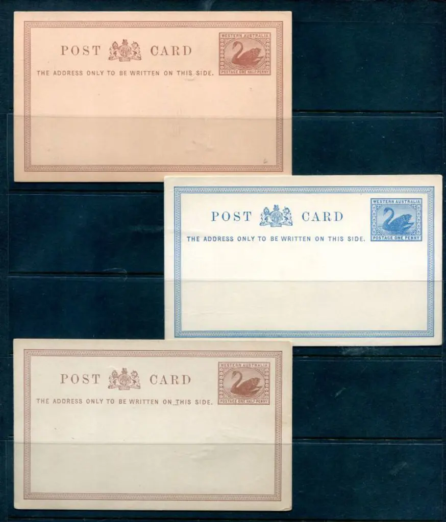 1879 Post Cards group for ½d chestnut (PC1), 1d ... Image 1++