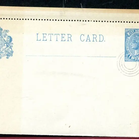 1902 2d Paris blue Letter Card CTO with 4-ring UPU ...