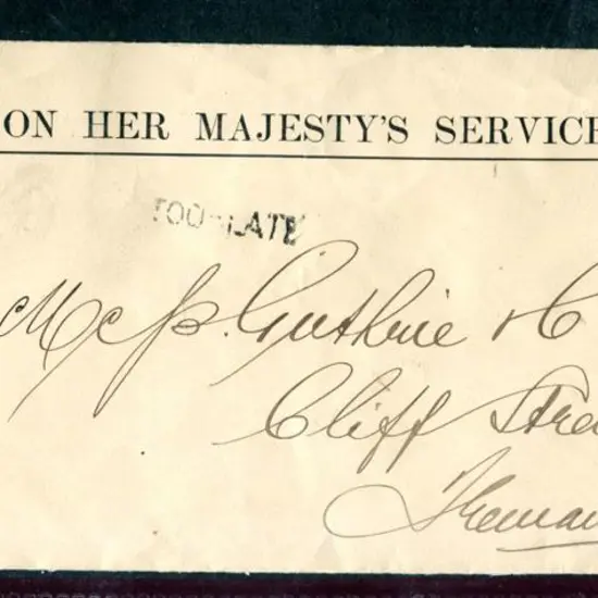 1899 (2nd Dec) OHMS envelope with "Public Works ...