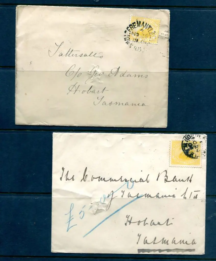 1901 (25th Nov) cover to Hobart with 2d yellow ... Image 1++