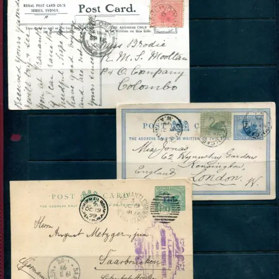 1908 (8th Sept) Goomalling pmkd 1d swan on "At the ...