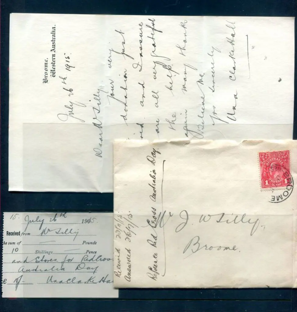 1915 (July) 1d red KGV tied to locally addressed ... Image 1++