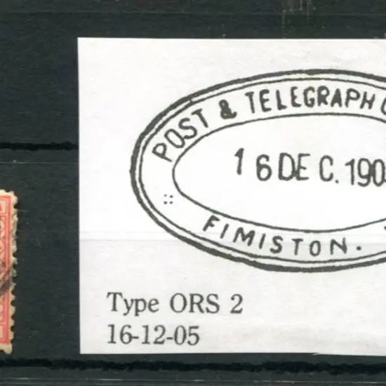 Fimiston Post & Telegraph Office ORS 2. Partial ...