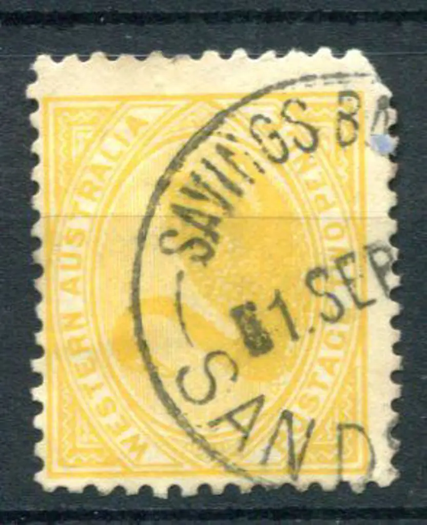 Sandstone Savings Bank Sbv 50% strike on 2d yellow ... Image 1++