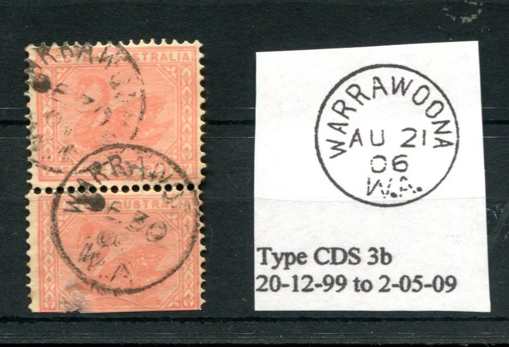 Warrawoona 3b Double strike on pair of 1d red ... Image 1++