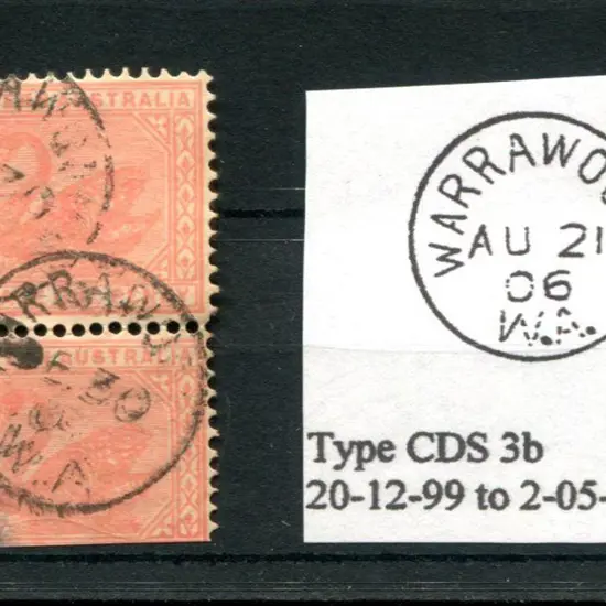 Warrawoona 3b Double strike on pair of 1d red ...