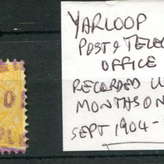Yarloop Post & Telegraph Office ORS 1. Clear 40% ...