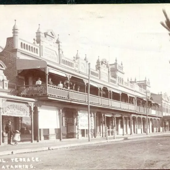 "Austral Terrace, Katanning" J.G.M White b&w photo ...