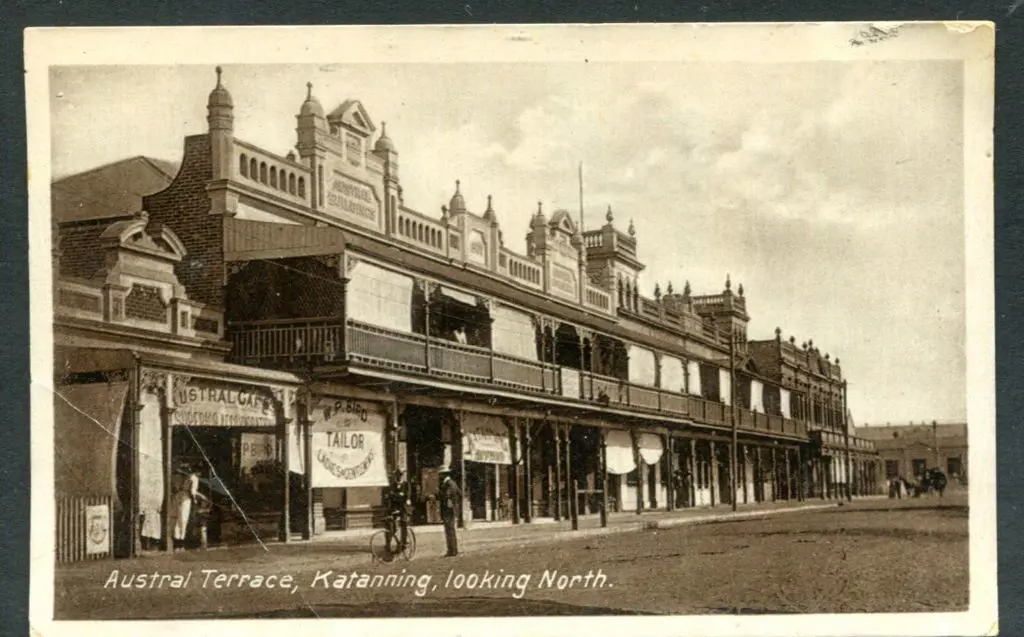 "Austral Terrace, Katanning, looking North" b&w, ... Image 1++