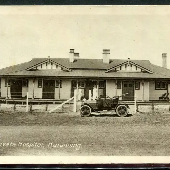 "Private Hospital, Katanning" b&w printed in ...