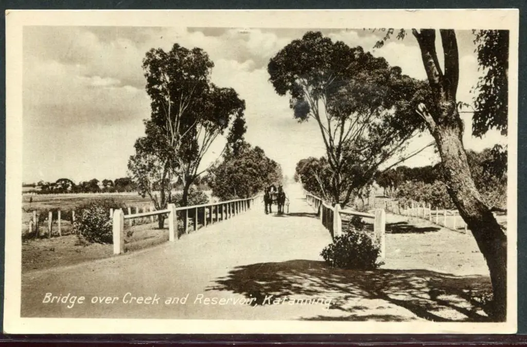 "Bridge over Creek and Reservoir, Katanning" b&w ... Image 1++
