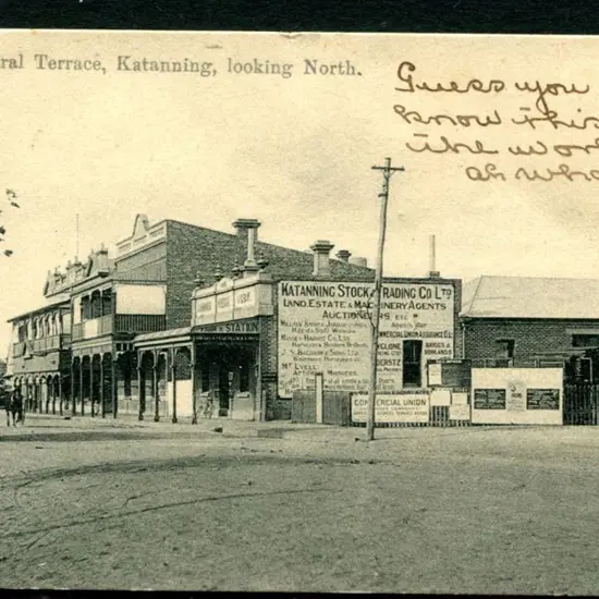 "Austral Terrace, Katanning, looking North" b&w & ...