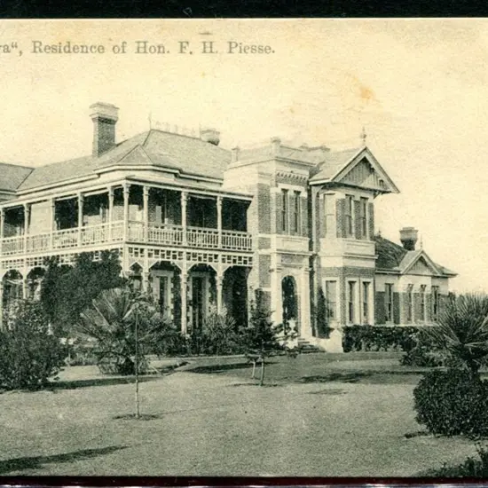 "Kobeelya", Residence of F.H. Piesse" b&w & ...