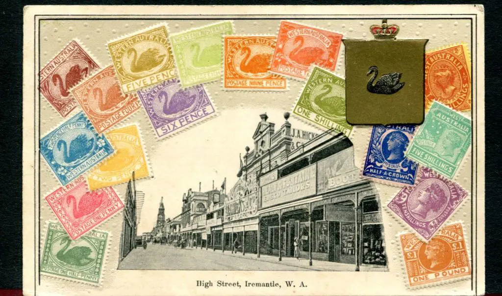 "High Street, Fremantle, W.A." with border around ... Image 1++