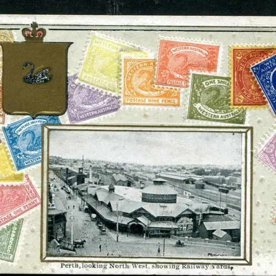 "Perth, looking North West, Showing Railway ...
