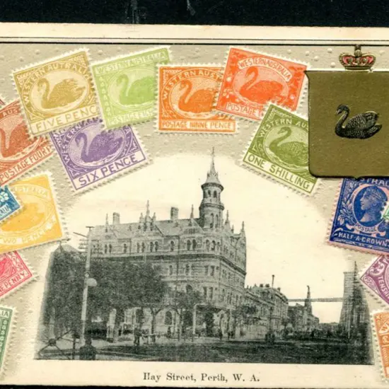 "Hay Street, Perth, W.A." without border around ...