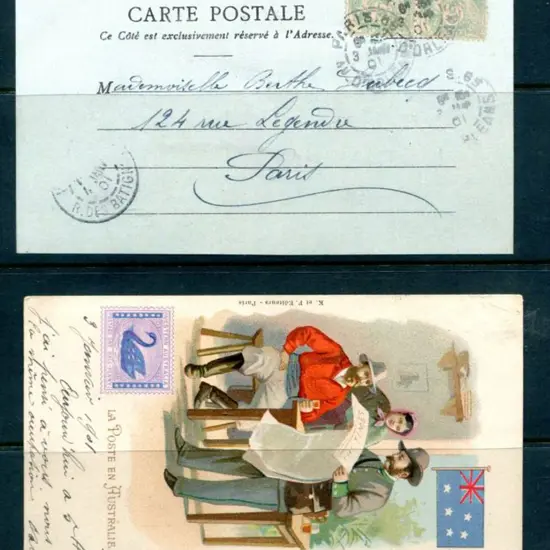 "La Poste in Australie" K et F. Editeurs - Paris ...