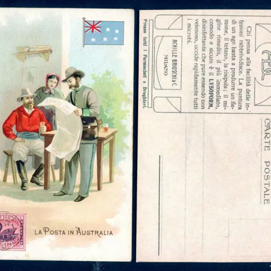 "La Poste in Australie" again as above but with a ...