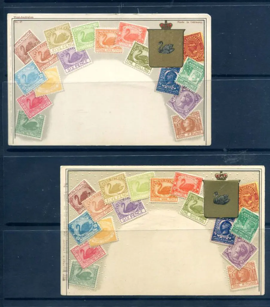 "West Australian Stamp Border" design with no b&w ... Image 1++