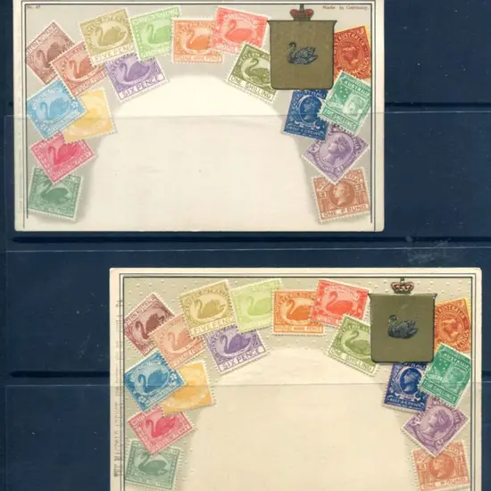 "West Australian Stamp Border" design with no b&w ...