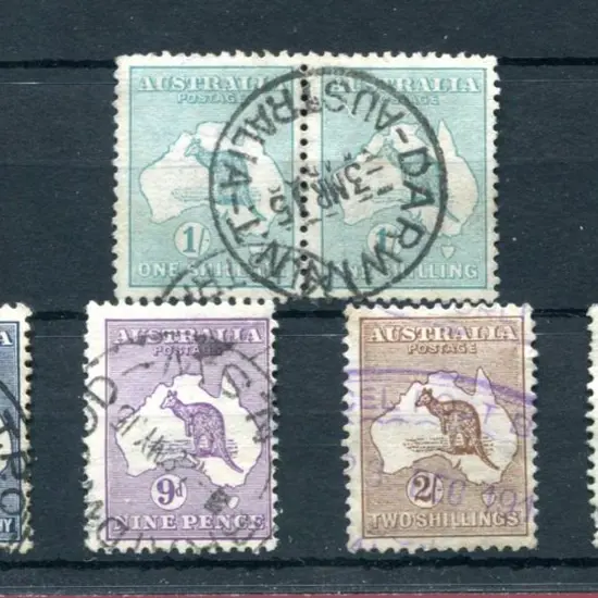 2½d indigo with "white scratch extending from Cape ...