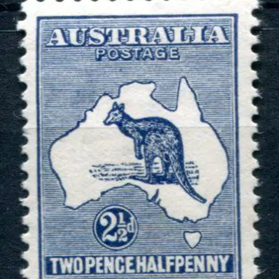 2½d indigo. MUH with good centring. ACSC 9A, Cat. ...