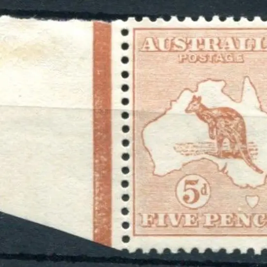 5d pale chestnut left marginal example, centred ...