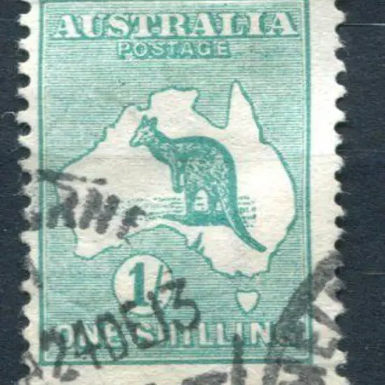 1/- green with inverted wmk. Fine postally used ...