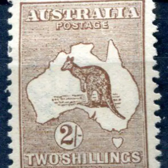 2/- brown. Couple of short perfs otherwise fine ...