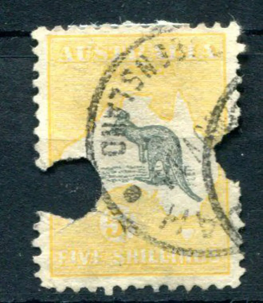5/- grey & chrome with 2 telegraph pictures ... Image 1++