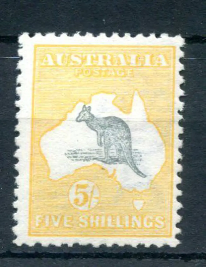 5/- grey & chrome. Fresh MLH, centred right. SG13, ... Image 1++