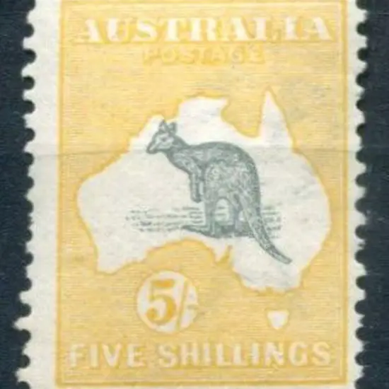 5/- grey & chrome. MUH, centred right with a ...