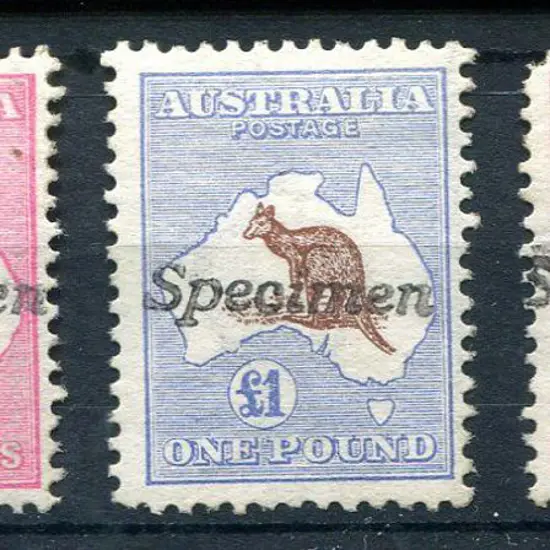 10/-, £1 & £2 ovptd "Specimen" Type A. MLH with ...