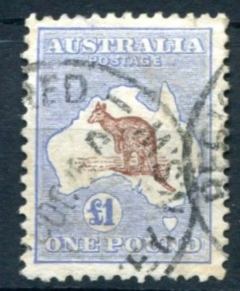 £1 red-brown & blue. Well centred & fine used with ... Image 1++