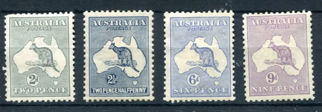 2d grey (ACSC 6a), 2½d bluish-indigo (ACSC 10B), ... Image 1++