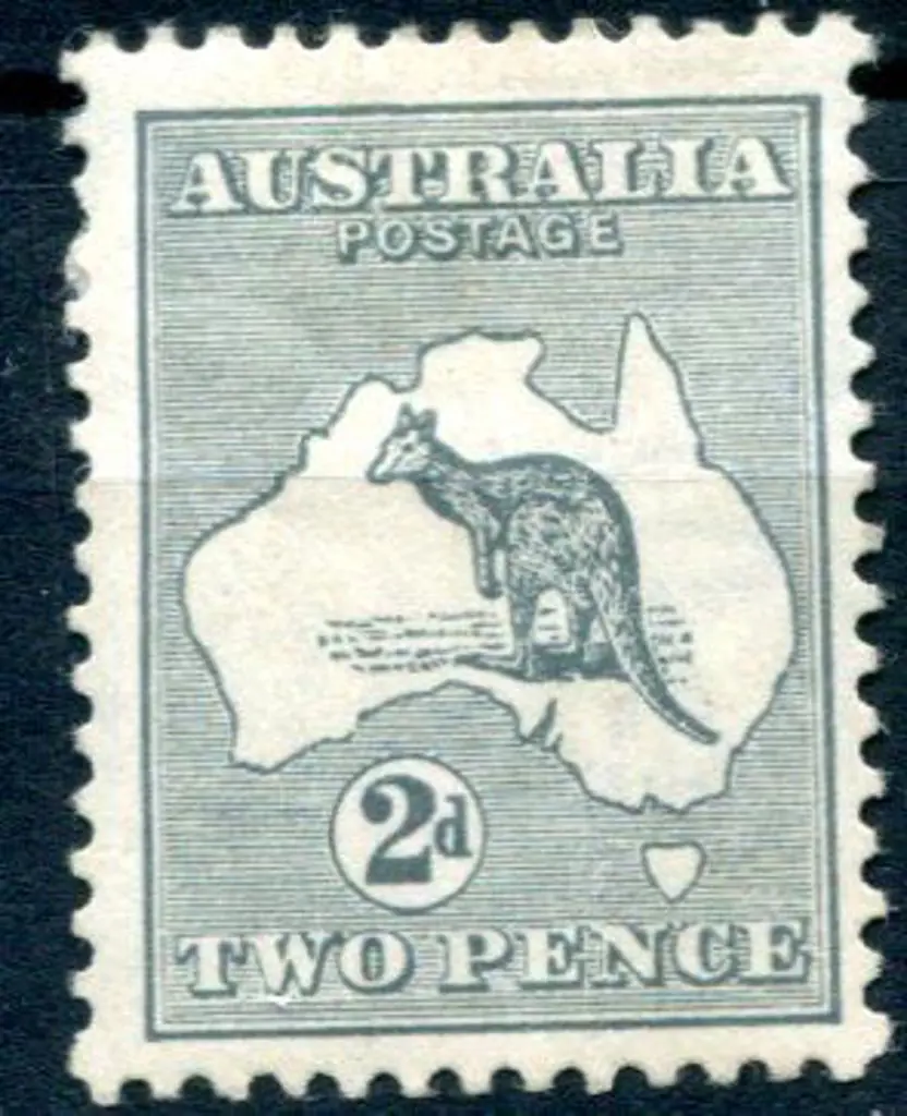 2d grey. Fine MLH/MH, centred slightly right. SG ... Image 1++
